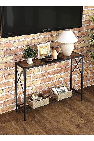 sharpdo Storage Furniture 2-Layer Storage Console Table, Suitable For Living Room/Corridor/Sofa/Side Table
