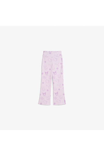 Puma X Hello Kitty Friends Flared Çocuk Mor Tayt