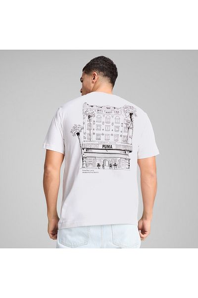 Puma Graphics Hotel Relaxed Men's White T-Shirt