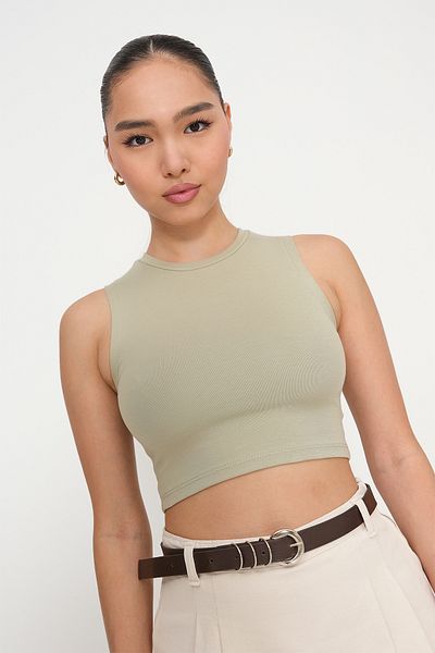 Addax Αθλητής Crop Crew Neck A3501