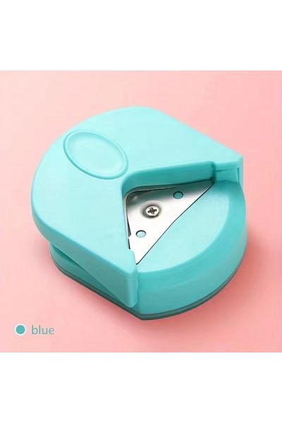 Choice Blue 1/4pc R4 Card Rounded Cutter Corner Rounder Paper Portable Hole Trimmer Angle Border Punch Phot