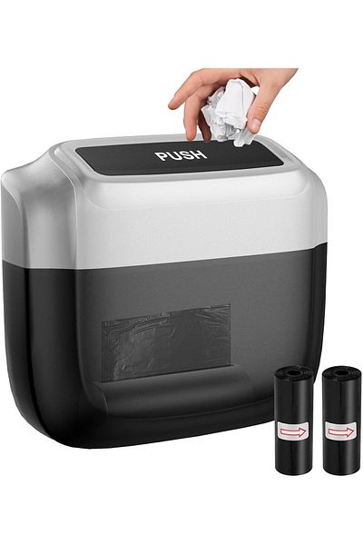 COOYA Portable Hanging Car Auto Trash Can, With Lid, 2 Garbage Bags, Waterproof, Bin, for Vehicle Tidy