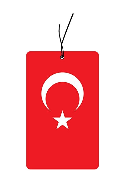 PABALAS Türk Bayrağı Tasarımlı Dekoratif Oto Araç Kokusu ve Aksesuarı