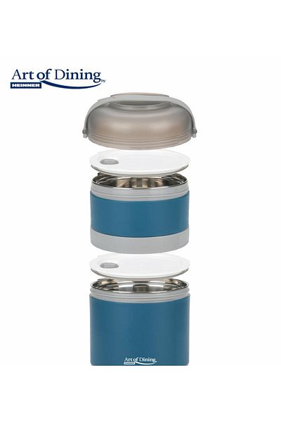 Heinner Bowls & Food Boxes THERMAL CASSEROLE DBL 920ML,LOCA,BLUE