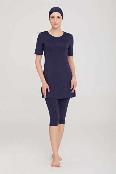 MARESİVA Maresiva Lacivert Kadın Kısa Kollu Tesettür Mayo
