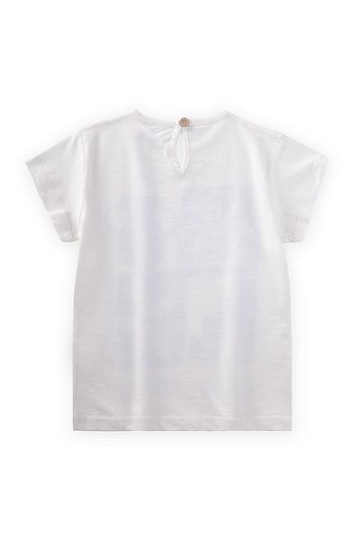 Cigit Μπλουζάκι με στάμπα Calm Mood 3-8 Years Off White