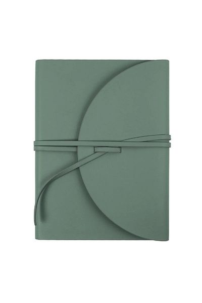 Victoria's Journals Vj Pella Vegan Leather Flexible Covered Classic Fountain Pen Convenient Lined Notebook 15x21cm (A5) Green