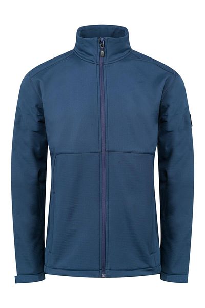 2AS Blue Samuel Men's Softshell Checkered Jacket