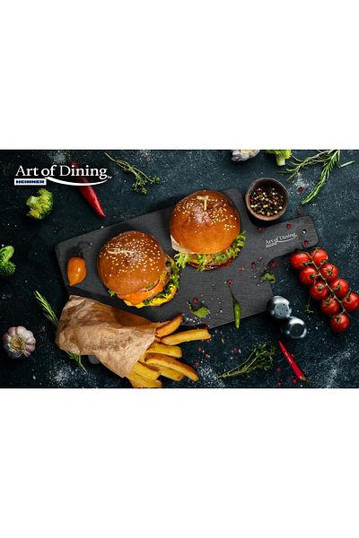 Art of Dinning by Heinner PLACĂ DREPTUNGULARĂ CU MÂNER 38X19 CM