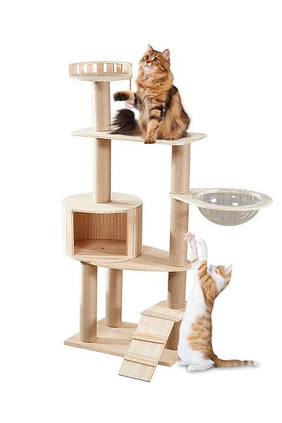 KidLe Cat Tree Cat Villa Cat Climbing Frame Cat House