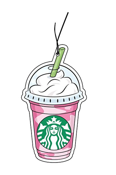 bikoku Starbucks Bardağı Tasarımlı Parfüm Esanslı Sevimli Oto, Araç, Araba Ko...