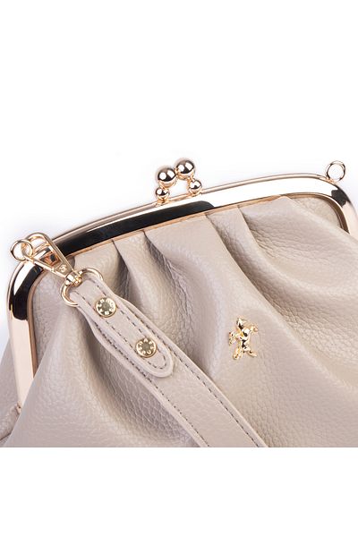 Nas Bag Geantă pentru femei cu clips, bursă, textura moale (lățime: 22 x înălțime: 14)