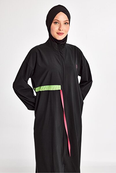 Adasea Black Women's Elzada Long Sleeve Hijab Swimsuit