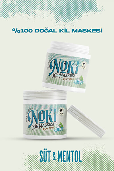 Noki Kil Maskesi - Süt&Mentol | Leke, Ve Siyah Nokta Giderici Yüz Maskesi 2x:...