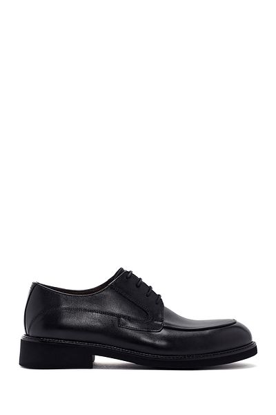 Derimod Men's Black Laced Leather Casual Shoes 25Sfd 704018