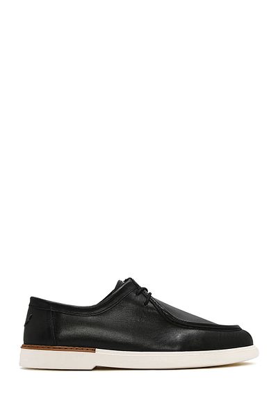 Derimod Men's Black Leather Casual Shoes 25Sfd 750518
