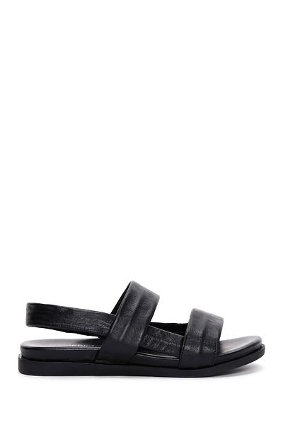 Derimod Women's Black Leather Sandals 25Sfd 150718