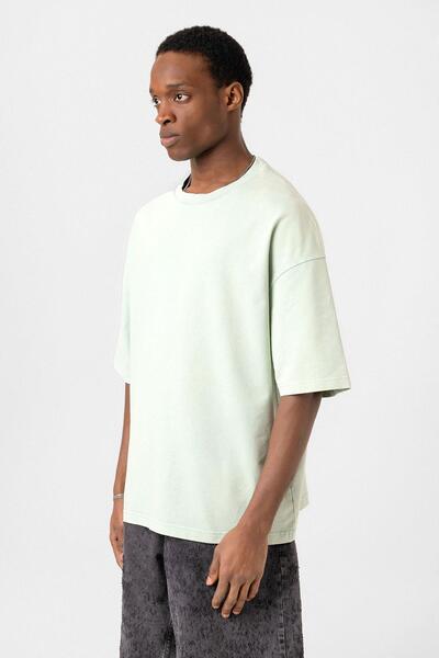 VAMOSCLO Πλενόμενο μπλουζάκι oversized Mint