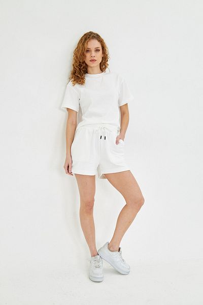 The Champ Clothing Cotton Relax Comfort Oversize Women's T-Shirt and Shorts Set