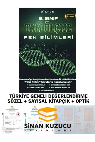 Bilfen Yayıncılık 8. Sınıf Lgs Tam Ölçme Fen Bilimleri Soru Bankası + Sinan K...