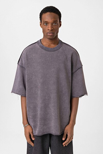 VAMOSCLO oversized Μπλουζάκι καπνιστό που πλένεται