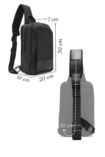 Derimod D-Pack Men's Black Technological Backpack 24Wbd 302414