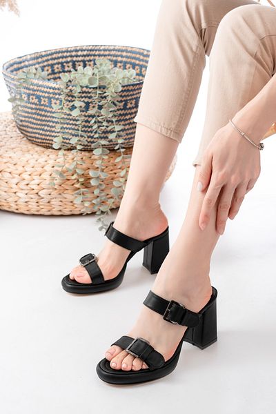 Egepass Modern Cool Heeled Sandals Slippers Cok Comfortable and Elegant for Women's Spirit
