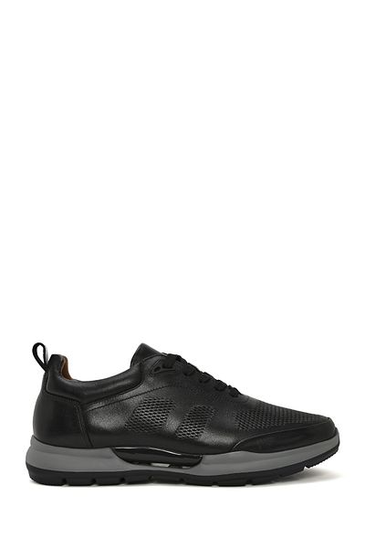 Derimod Men's Black Lace-Up Leather Casual Sneaker 25Sfd 611218