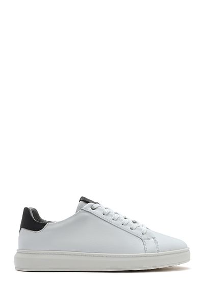 Derimod Men's White Lace-Up Leather Sneaker 25Sfd 674718