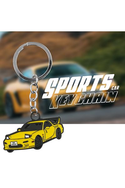 Sports car Keychain – Sleek Metal Key Ring for Auto Fans & Gifts