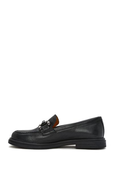 Derimod Mocasini din piele cu catarama neagra pentru femei 25SFD 510118