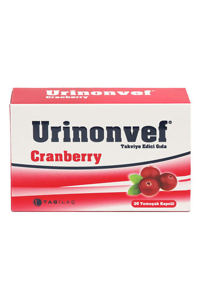 TAB İlaç Sanayi A.Ş Urinonvef Cranberry 30 Kapsül