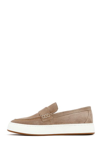 Derimod Loafer din piele bej pentru bărbați 25SFD 620318