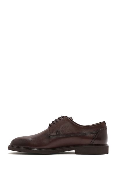 Derimod Men's Brown Lace-Up Leather Casual Shoes 25Sfd 603118