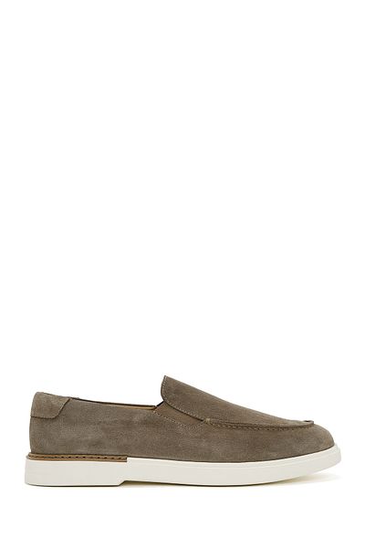 Derimod Loafer casual din piele de piele de căprioară bej pentru bărbați 25SFD 612210