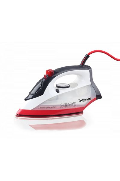 Techwood Fier de calcat TFV-2405C, 2400W, talpa ceramica, termostat, 300ml, putere abur 30g/min