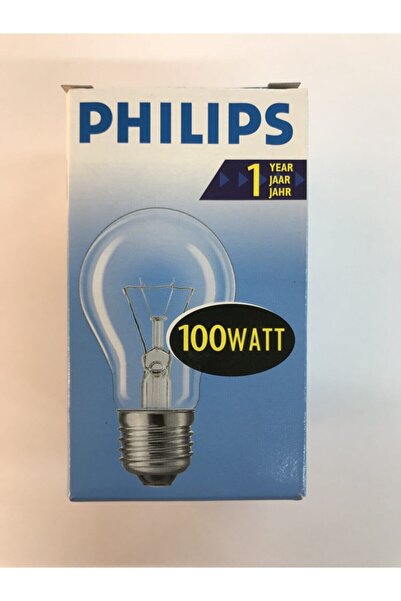 Philips Phılıps 100 Watt Şeffaf Ampul E27 Duylu-phılıps Normal Ampul-klasik Ampul