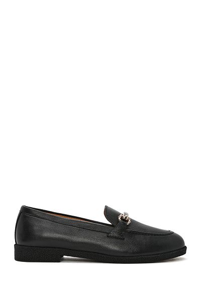 Derimod Mocasini din piele cu catarama neagra pentru femei 25SFD 510518