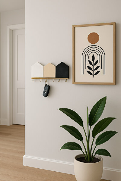 Efem Dekor Ahşap Anahtarlık ve Duvar Dekoru – Şık ve Fonksiyonel Tasarım