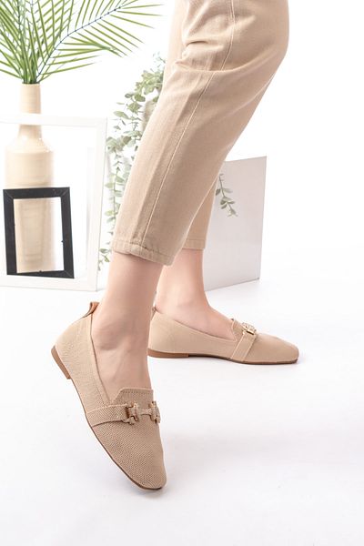 Egepass Ment Buckle Detail Stylish Women's Shoes Are Suitable for Daily Use Very Comfortable and Elegant
