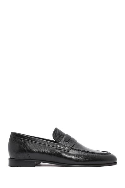 Derimod Loafer clasic din piele neagră pentru bărbați 25SFD6018FT