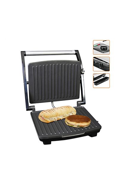 SOKANY Multifunction Electric Steak Machine, Panini Maker, Bread Machine, 2000W, KJ-202, Black