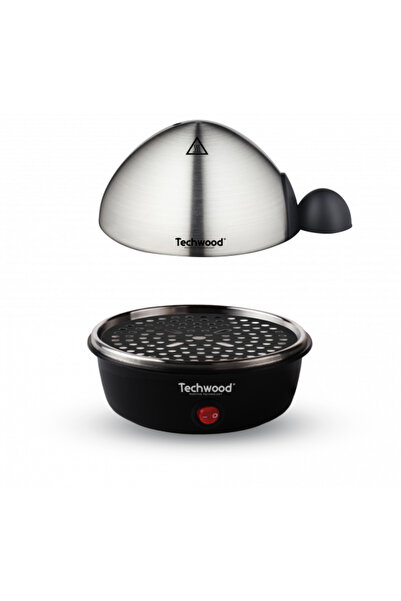 Techwood Ηλεκτρική βραστήρας αυγών TO-007, ανοξείδωτο ατσάλι, 350W, 7 αυγά, λειτουργία τηγανίσματος και ατμού