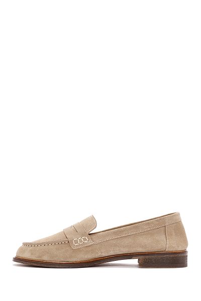 Derimod Mocasini masculini din piele de piele intoarsa bej 25SFD 151610