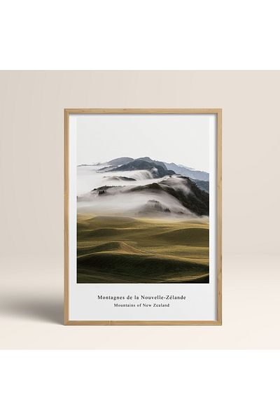 HOMEPACK Единична картина в дървена рамка, единичен плакат, картина TK/1428