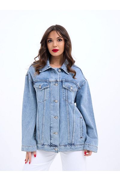 Womengrom Jachetă albastră Coban oversize pentru femei Fame