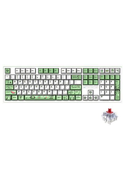 Readson PBT Arabic Keyboard Caps, Sublimation Mixed Color Theme Keycaps Adapts Keys Keyboard