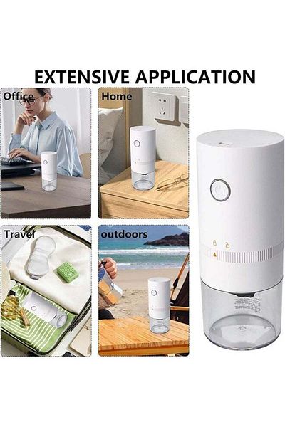 COOYA Electric Coffee Grinder, USB rechargeable with Multi Grind Settings, Portable Burr for French Press