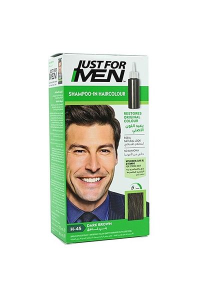 Just For Men Hair Color Natural Dark Brown Black Mustache and Beard Coloring
