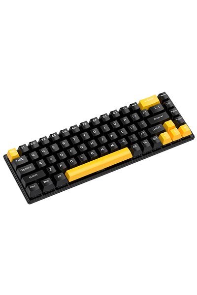 FlashHawk 65% Wired Blue Switch Gaming Keyboard with RGB Backlit,68 Keys Compact Mechanical Keyboard